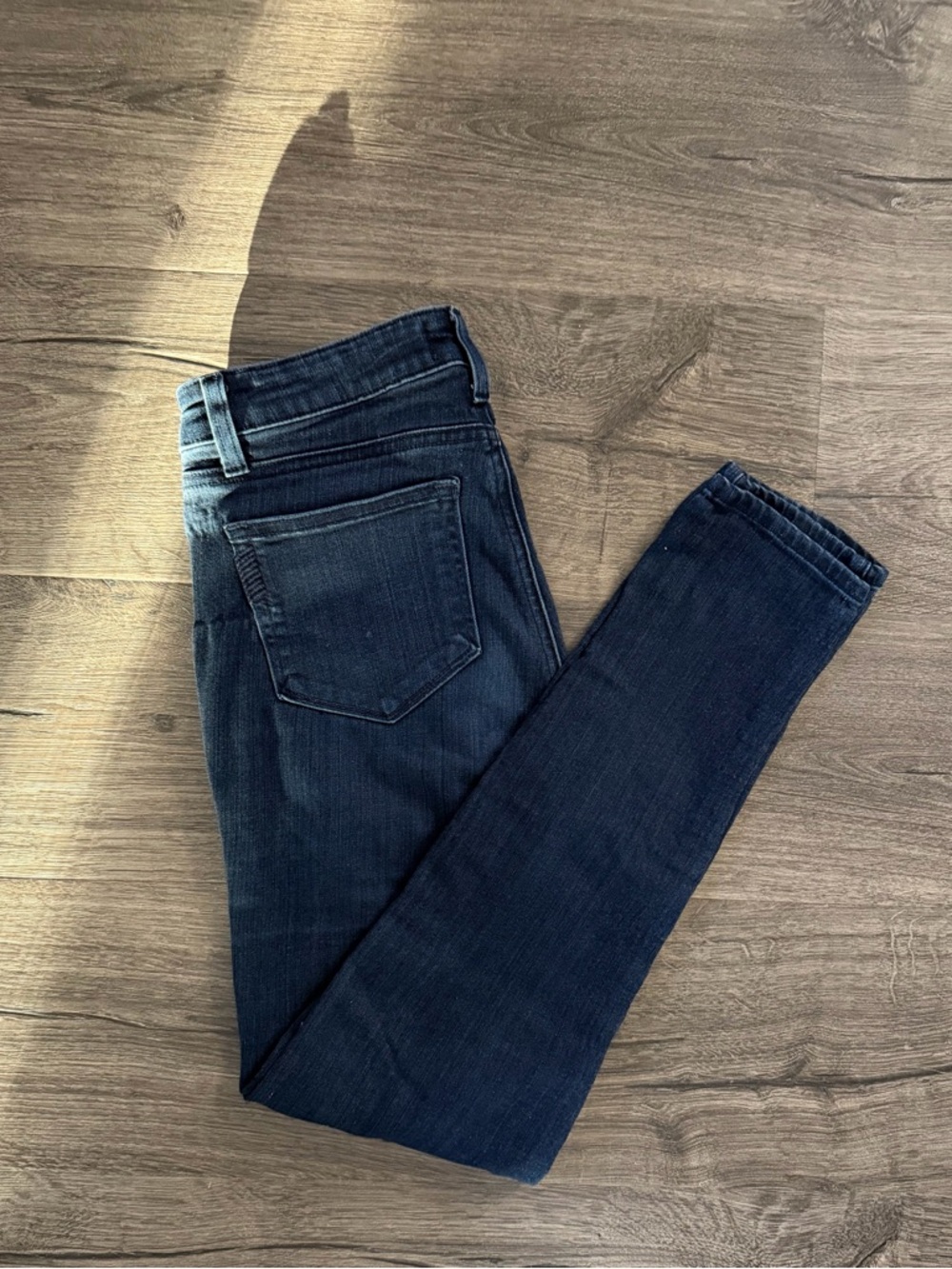 PAIGE Hoxton Ultra Skinny Dark Blue High-Rise Jeans Size 27 - Picture 4 of 4